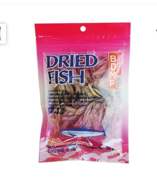 Salted Dried Anchovy (Headless) 100g (BDMP Brand)
