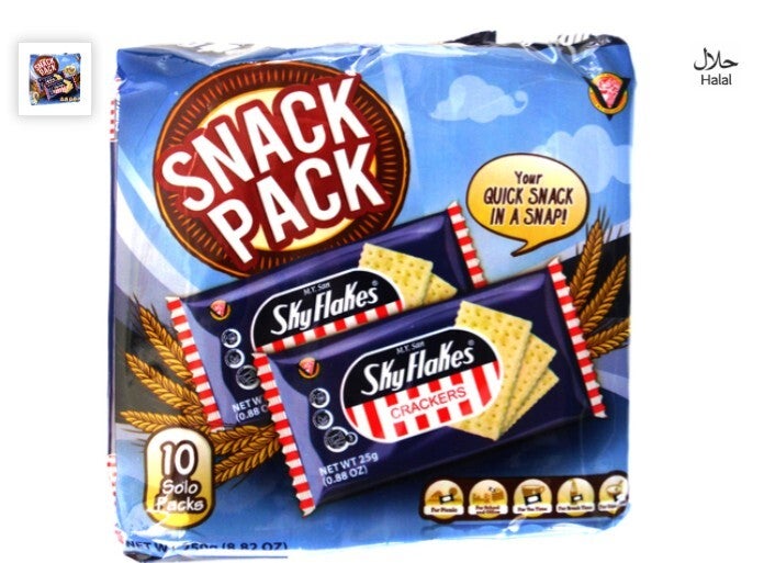 Sky Flakes Crackers Snack Pack 250g (10x25g)