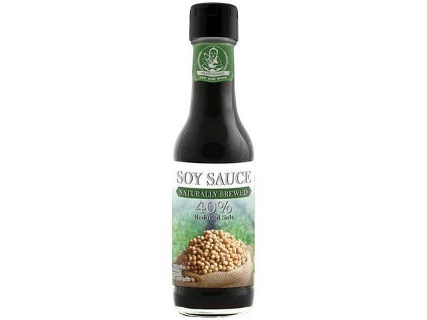 Soy Sauce Naturally Brewed 40%  Reduced Salt 250ml (Healthy boy Brand)ซอสถั่วเหลืองสูตรลดเกลือ 40%