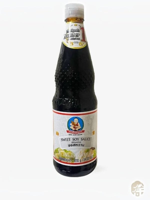 Sweet Black Soy Sauce  970g/700ml White Label(Dek Som Boon)