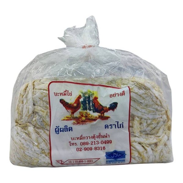ํYellow Wheat Noodle Flat 500g (Kai) บะหมี่เหลืองเส้นแบนตราไก่
