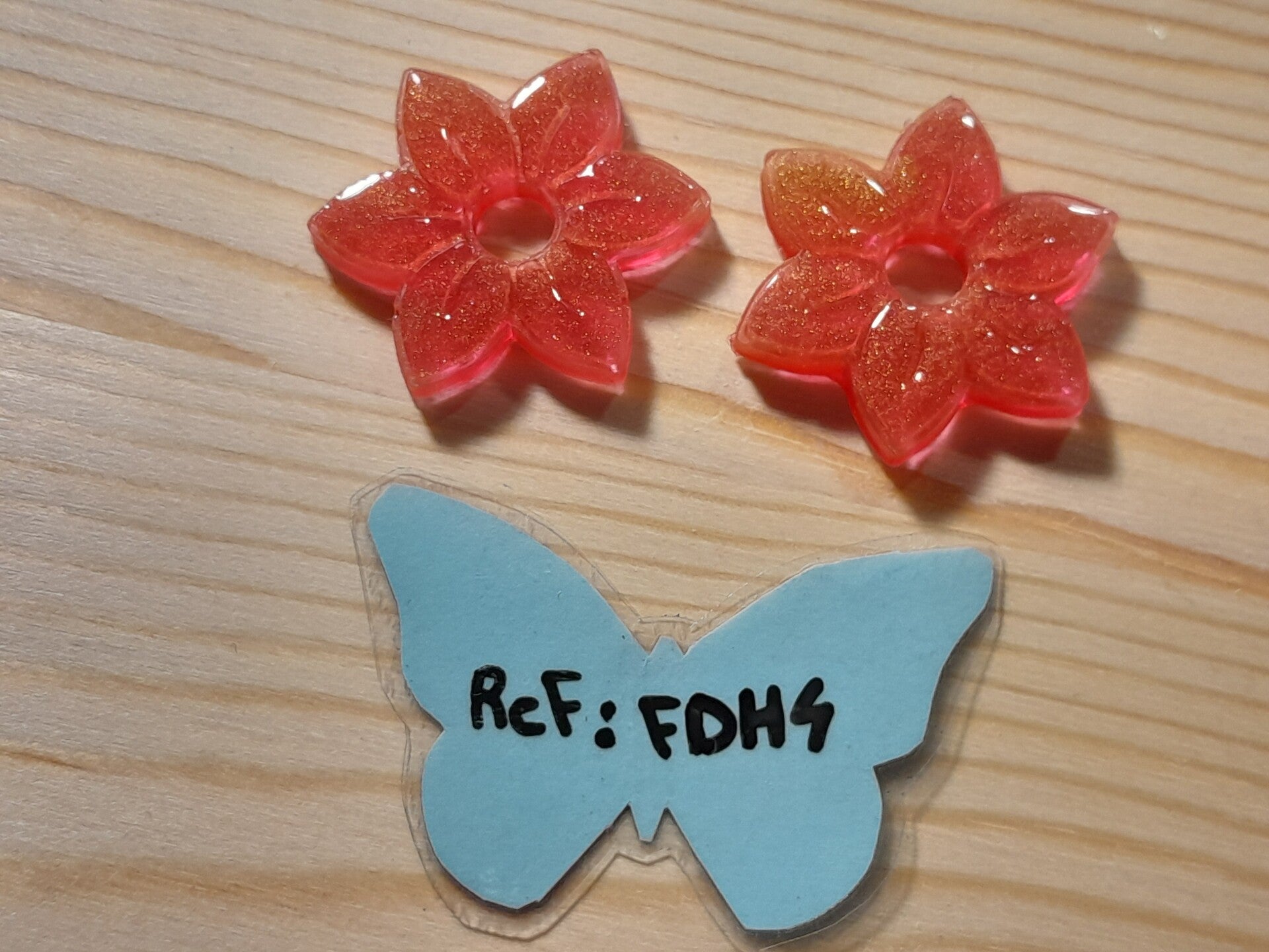 Fleurs d'hiver en résine