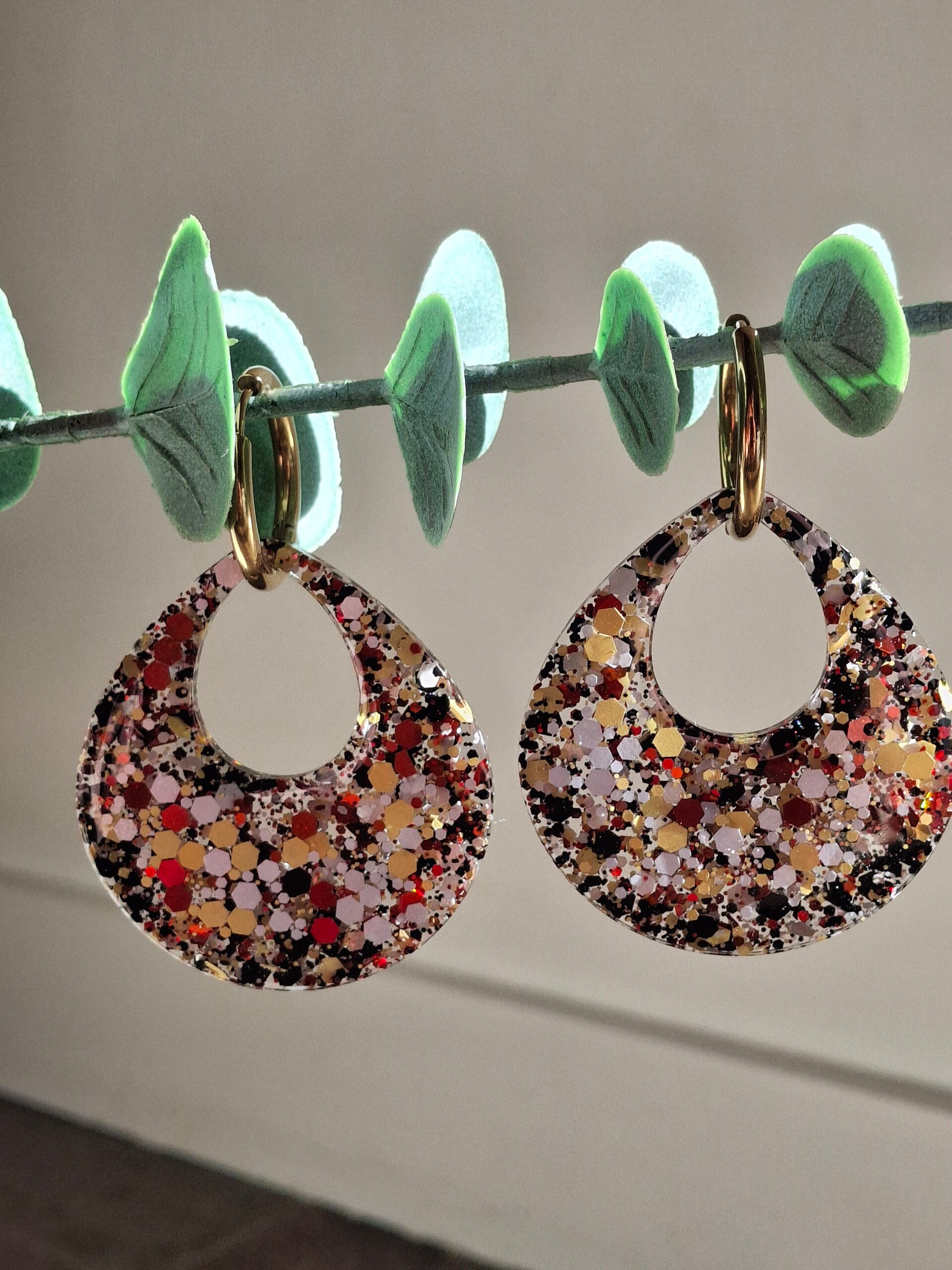 les gouttes d'eau en résine