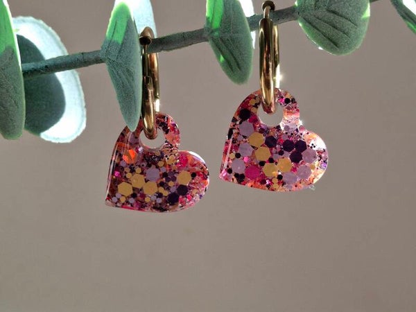 les cœurs en résine