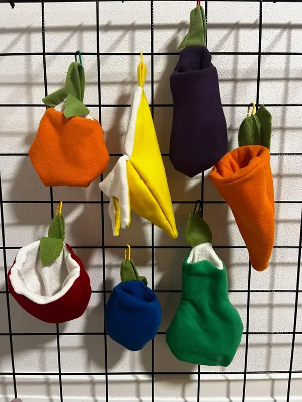 Cage-sæt med 7 soveposer – Frugt & Grønt