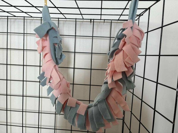 Fleece-legetøj pink/blå