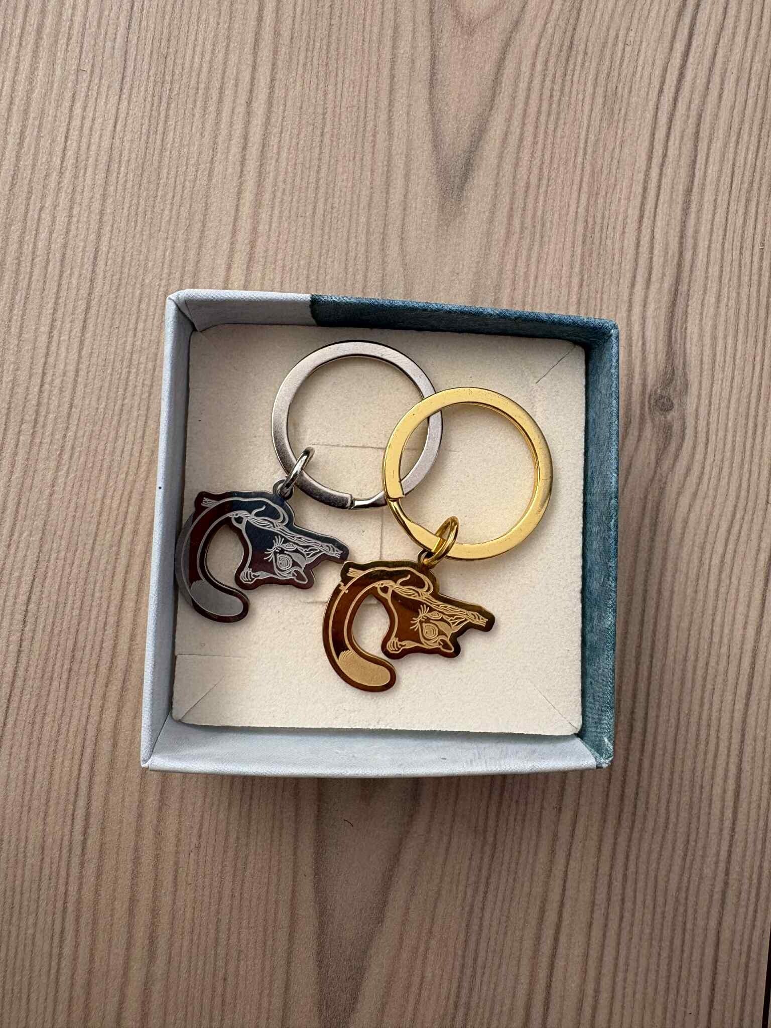 Nøglering med Sugar Glider Motiv