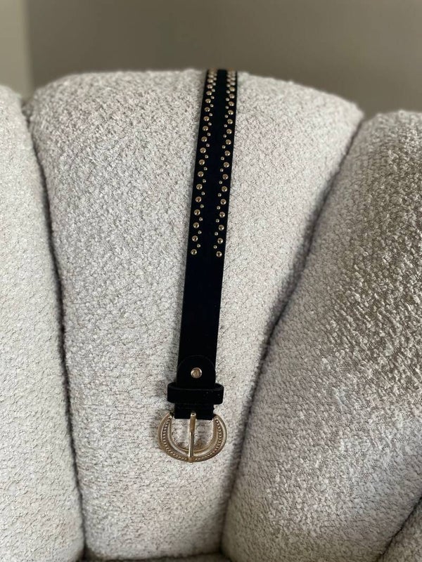 Zwarte riem met studs