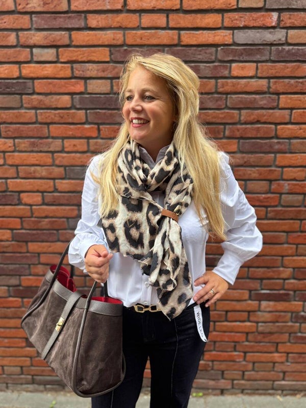 Glitter panter sjaal