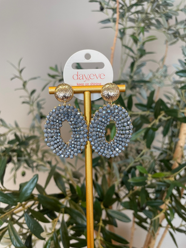 Oorbel Day & Eve Imke blauw