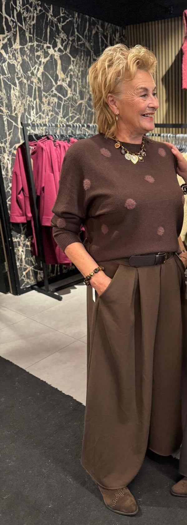 Trui Maya donkerbruin