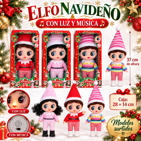 ELFO NAVIDEÑO 37cm