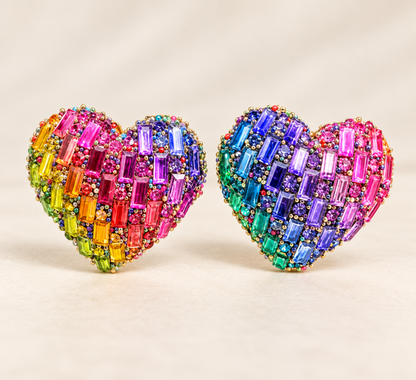 PENDIENTES CORAZÓN CRISTAL