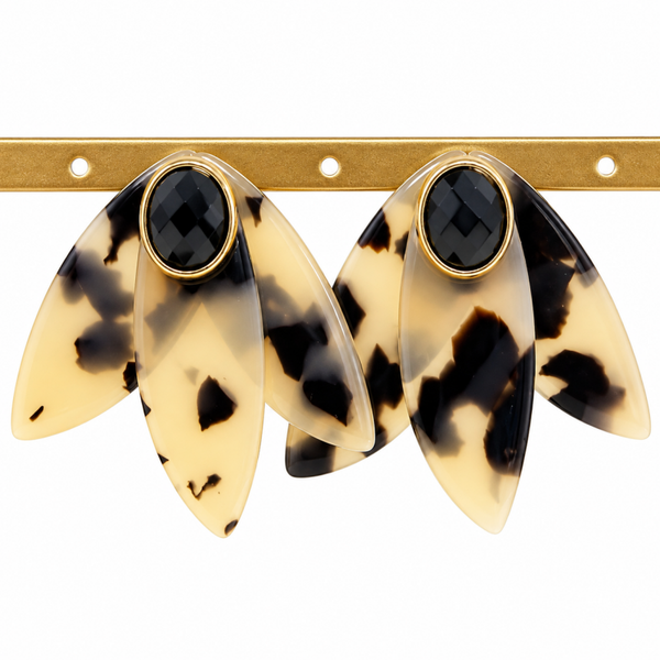 PENDIENTES ANIMAL PRINT