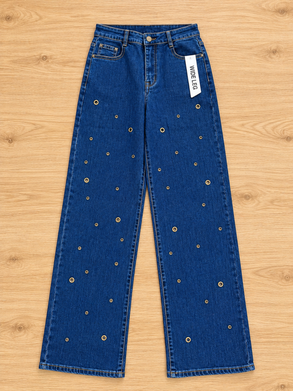 PANTALÓN VAQUERO CÍRCULOS