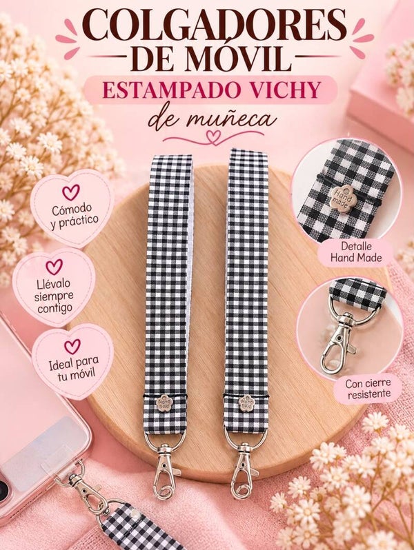 CUELGA MÓVIL MANO VICHY