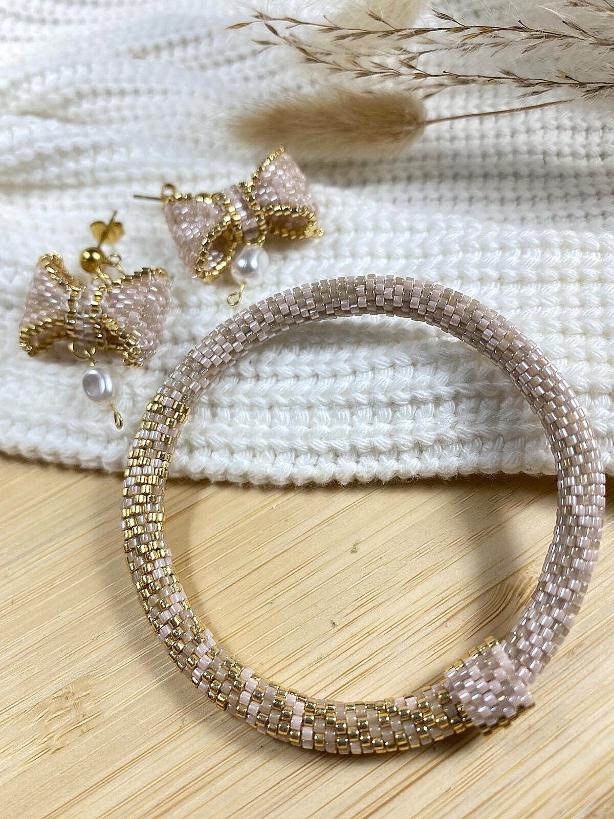 Armband Gold & Soft Pink