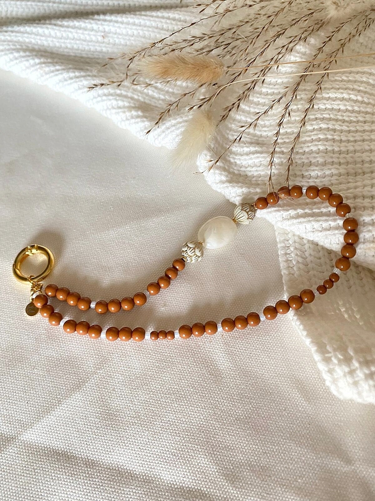 Telefoonkoord Brown/Beige