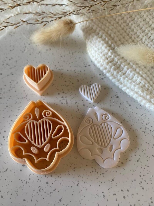 Cutter Boho Hearts big