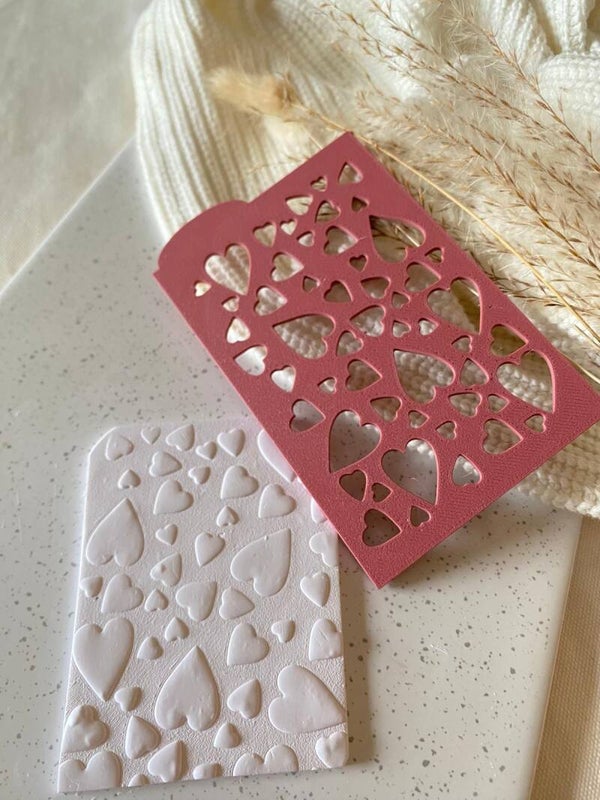 Textuur stencil hearts