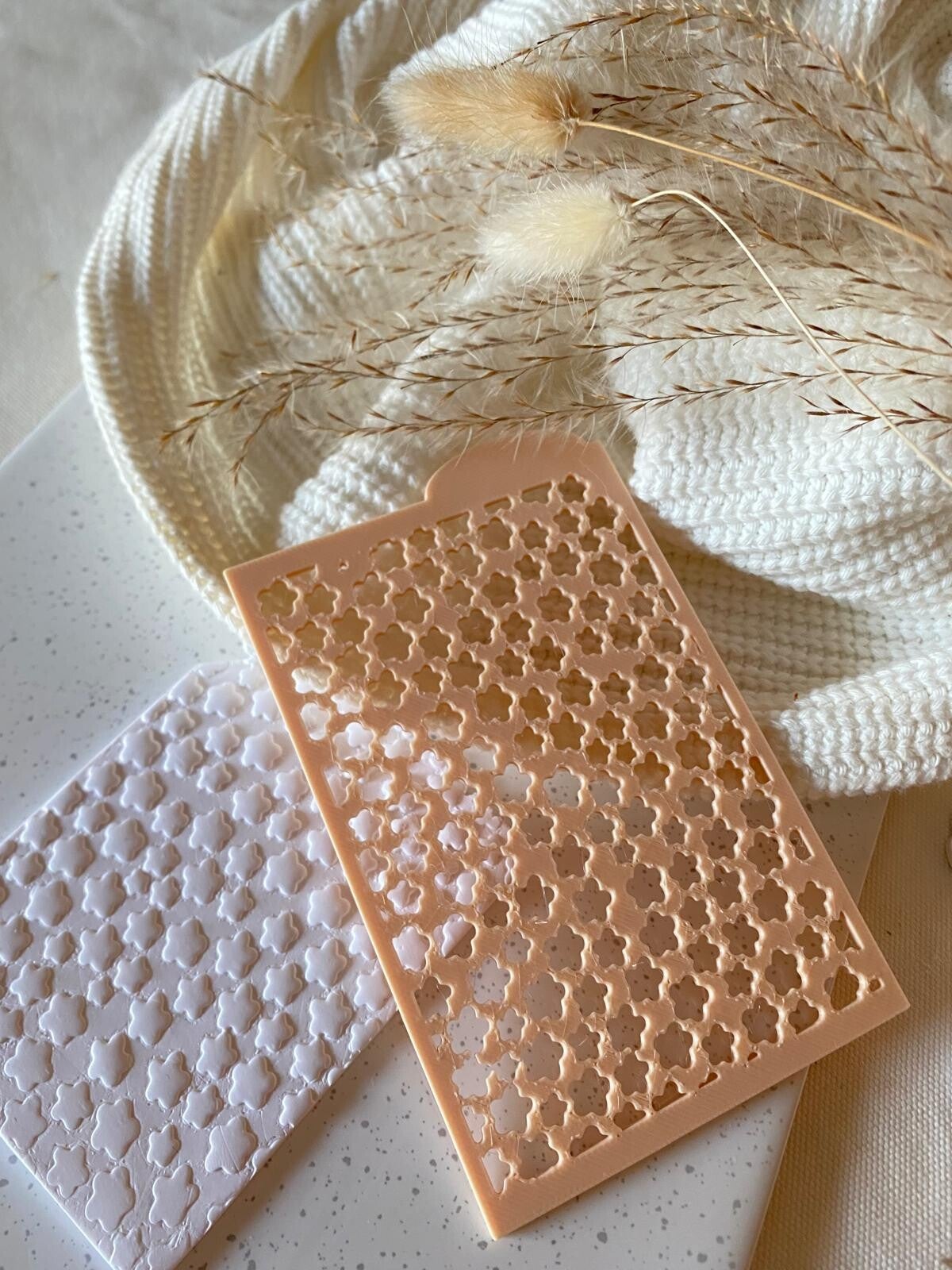 Textuur stencil daisy