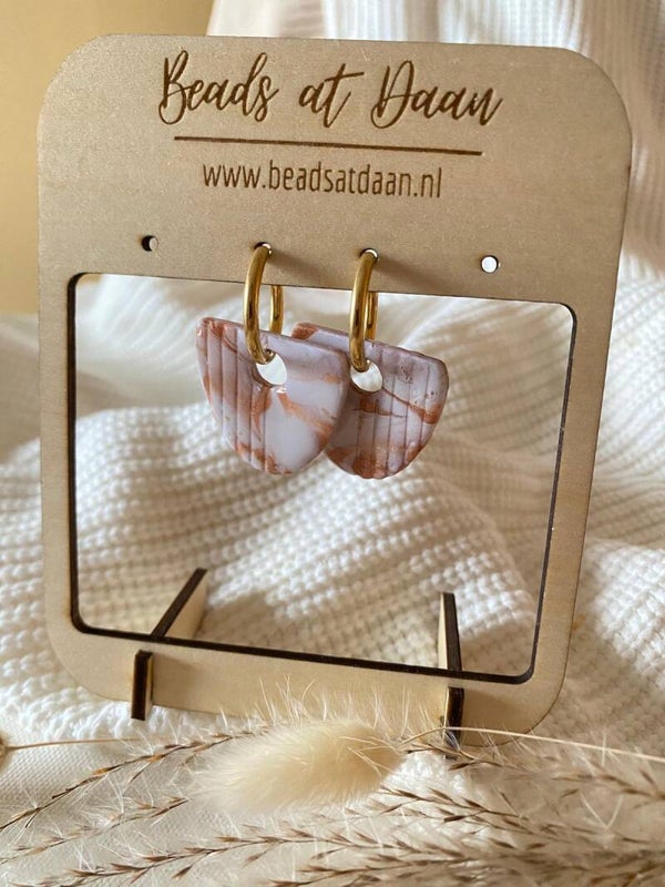 Oorbellen Stripes hoop