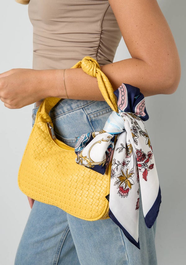 Summer scarf navy blue