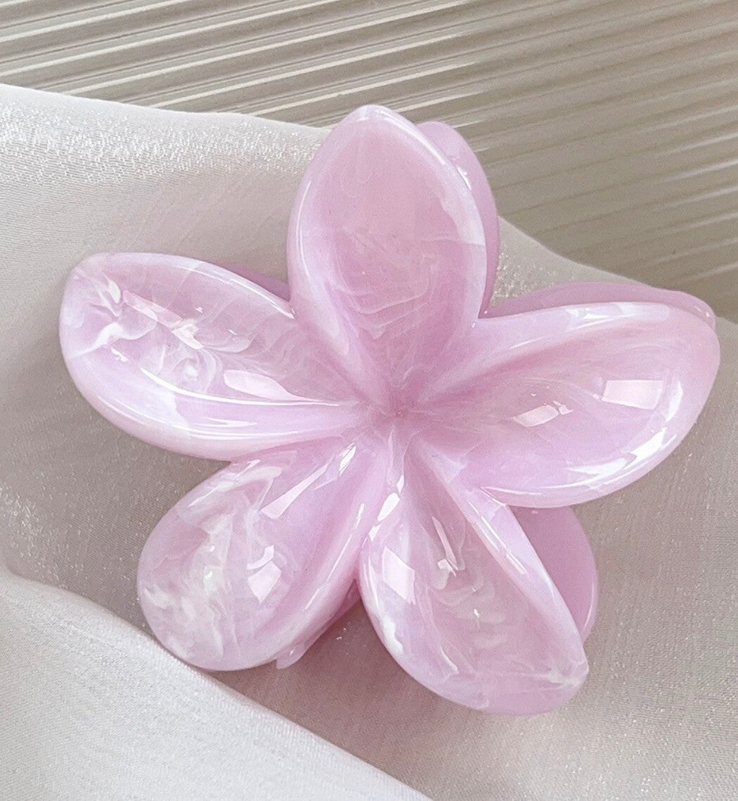 Tropical flower haarklem pink