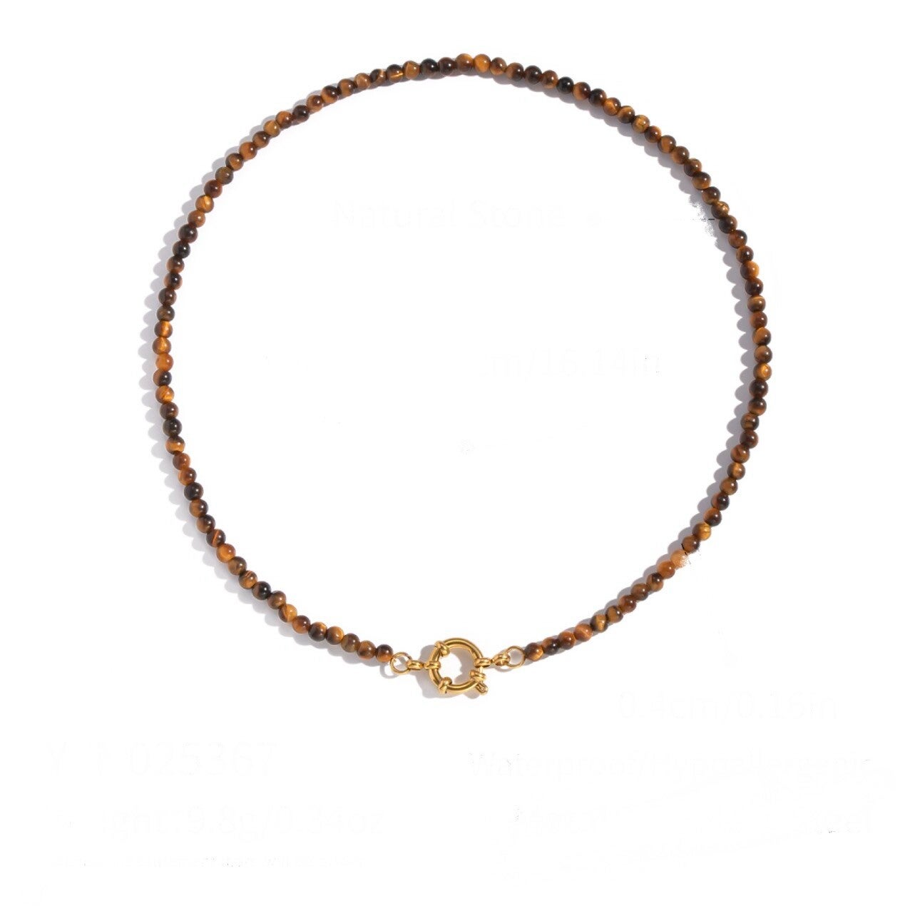 Tijgeroog ketting boeislot