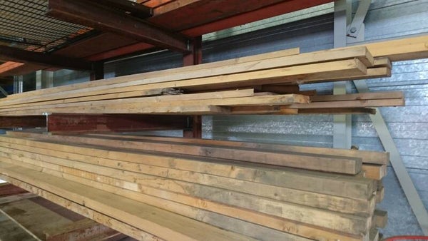 Vuren planken ruw | 28x155x4500