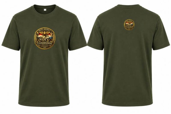 1e editie Nederlandse TT Veteranencamping T-shirt legergroen
