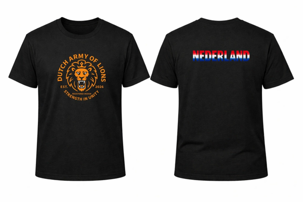 Dutch Army of Lions Zwarte T-shirt -  Legacy Edition - Iconic Moments collection