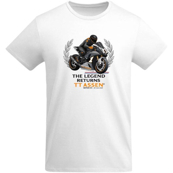 TT Assen 2026 T-shirt Wit The Legend Returns