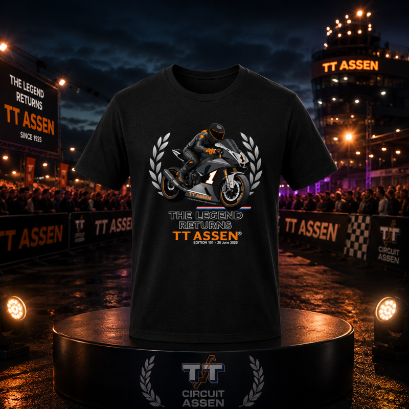 TT Assen 2026 T-shirt - TT T-shirt 2026 Dutch TT 2026 merchandise TT kleding - Dutch Motogp Assen - TT merchandise 