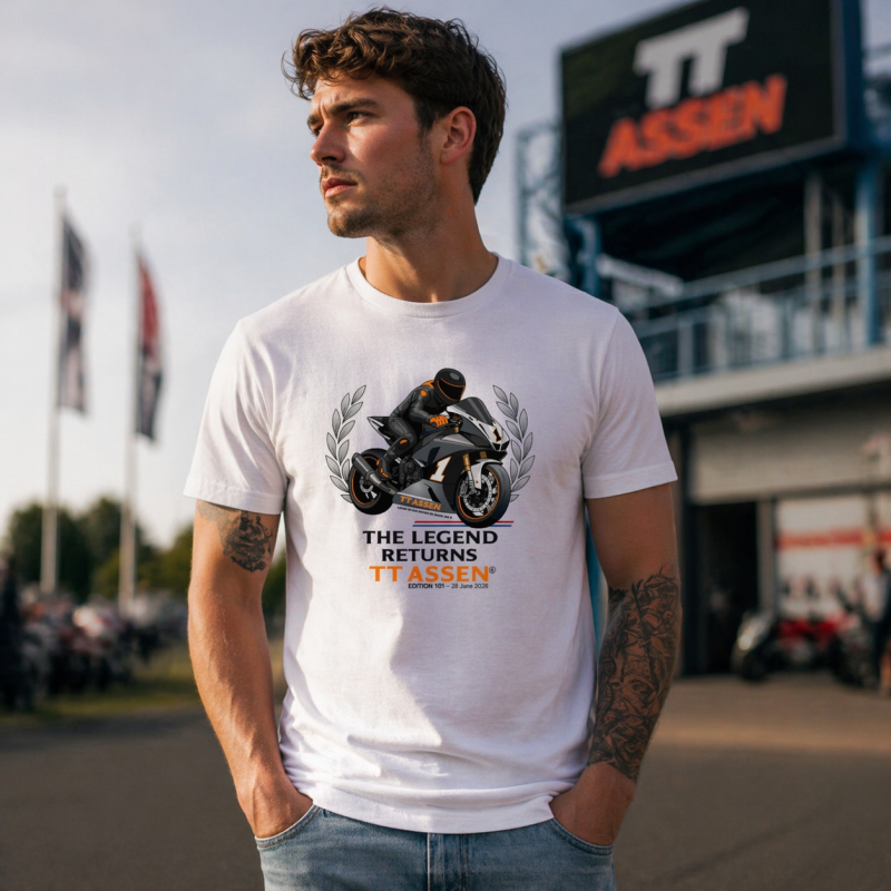 TT Assen 2026 T-shirt - TT T-shirt 2026 Dutch TT 2026 - MOTOGP 2026 merchandise TT kleding - TT merchandise