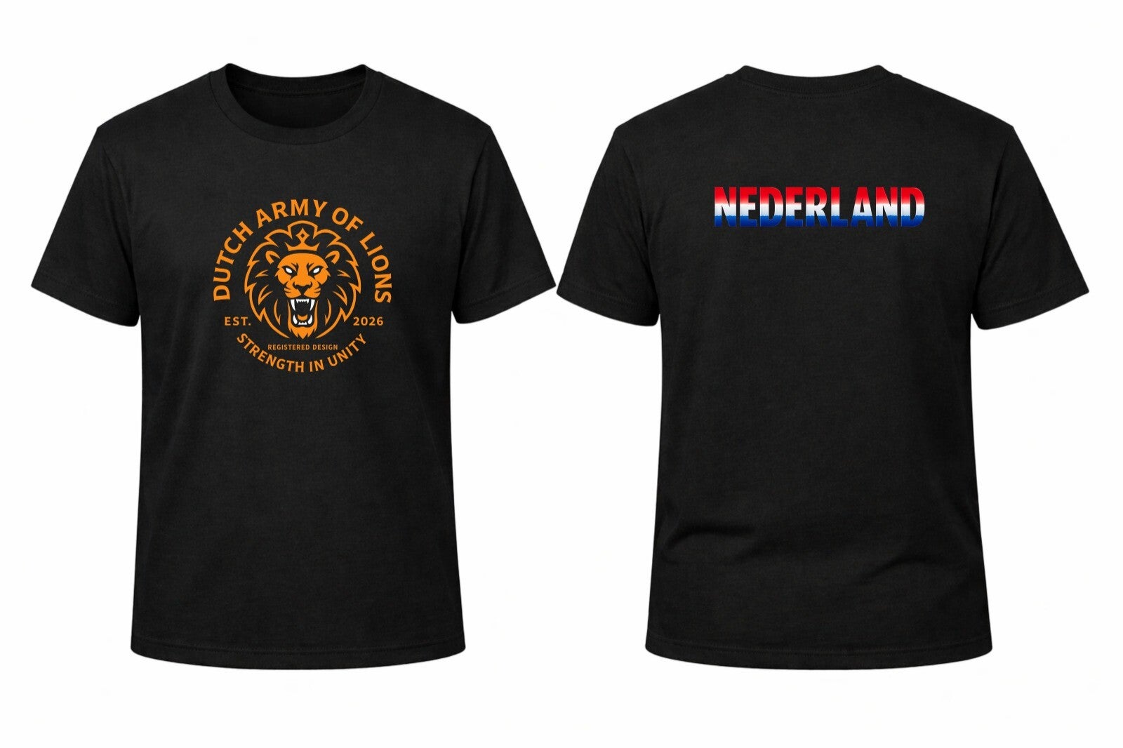 Dutch Army of Lions Zwarte T-shirt -  Legacy Edition - Iconic Moments collection®