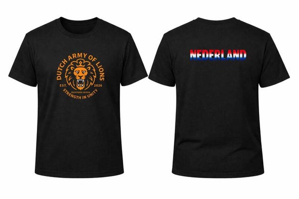 Dutch Army of Lions Zwarte T-shirt -  Legacy Edition - Iconic Moments collection®