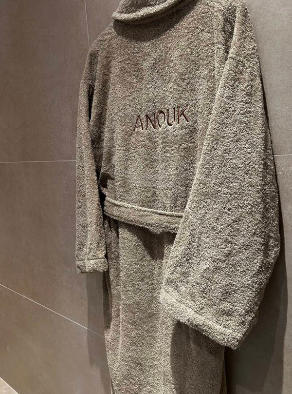 Geborduurde Badjas Met Naam | Volwassenen