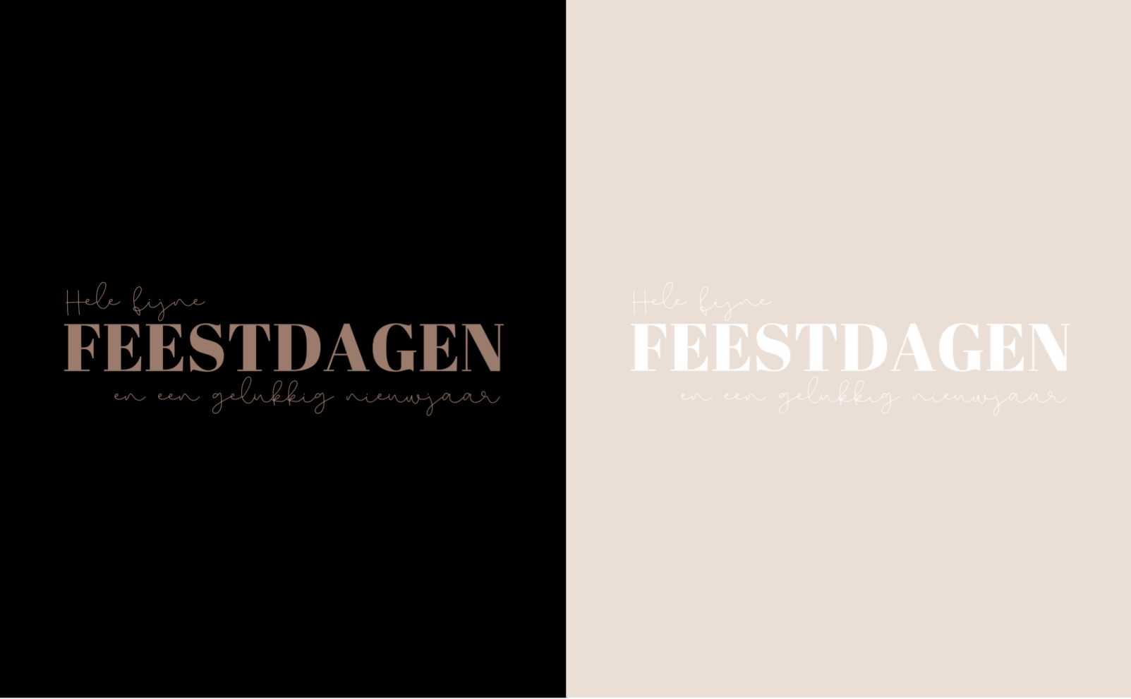 Set van 10 kaarten | Fijne feestdagen!