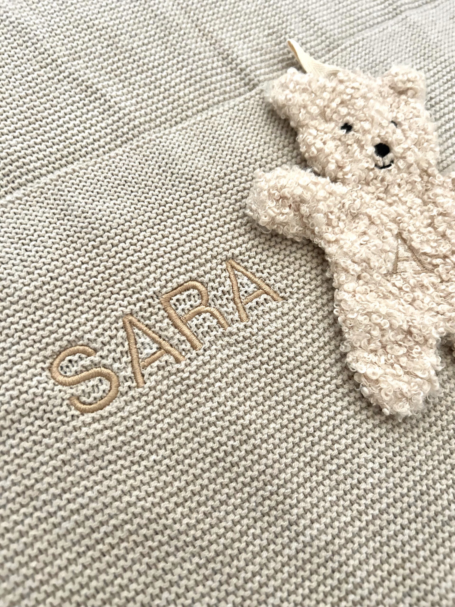 Set | Geborduurde Deken & Speenknuffel Met Naam