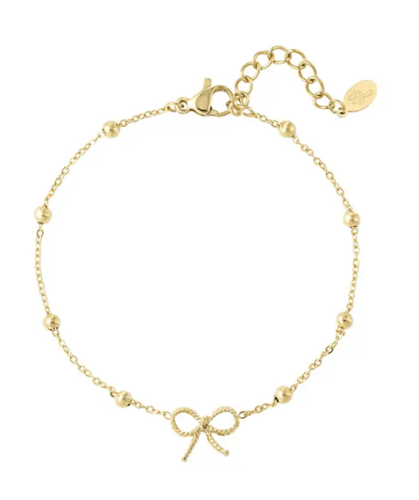 Armband met strik | Goud