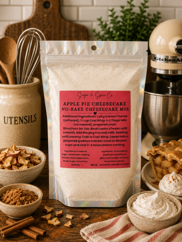 Apple Pie Cheesecake No-Bake Cheesecake Mix