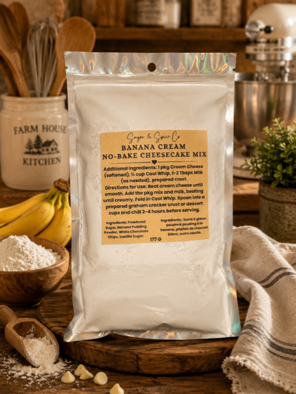 Banana Cream No-Bake Cheesecake Mix