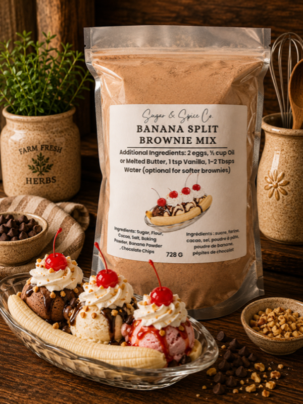 Banana Split Brownie Mix