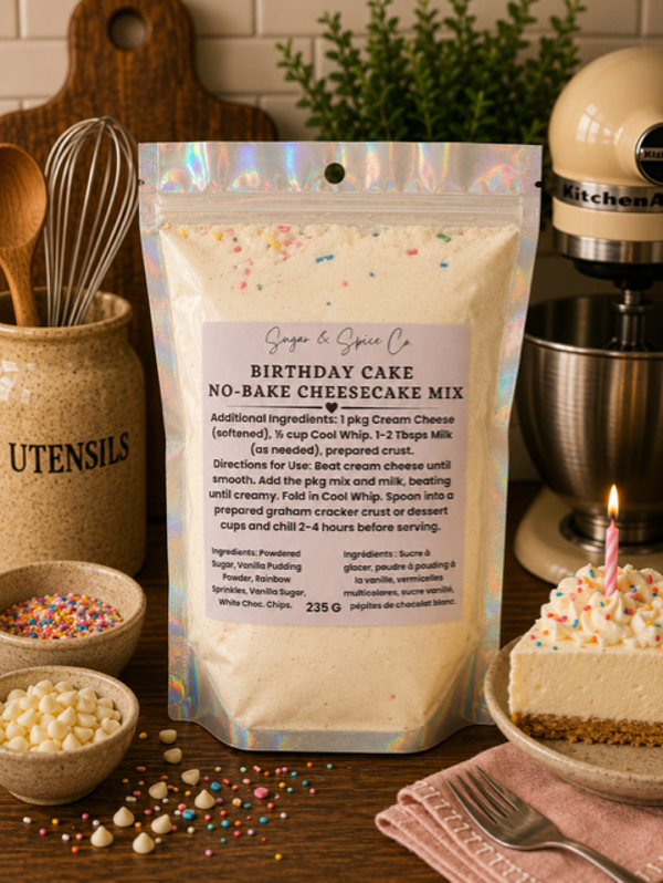 Birthday Cake No-Bake Cheesecake Mix