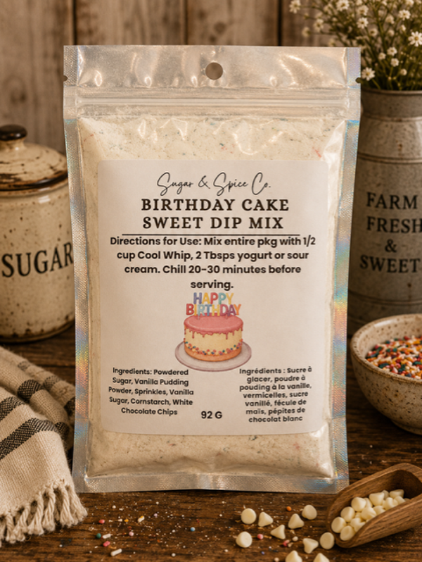 Birthday Cake Sweet Dip Mix