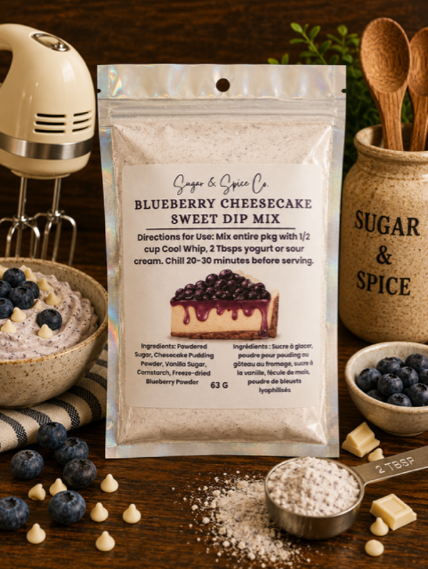 Blueberry Cheesecake Sweet Dip Mix