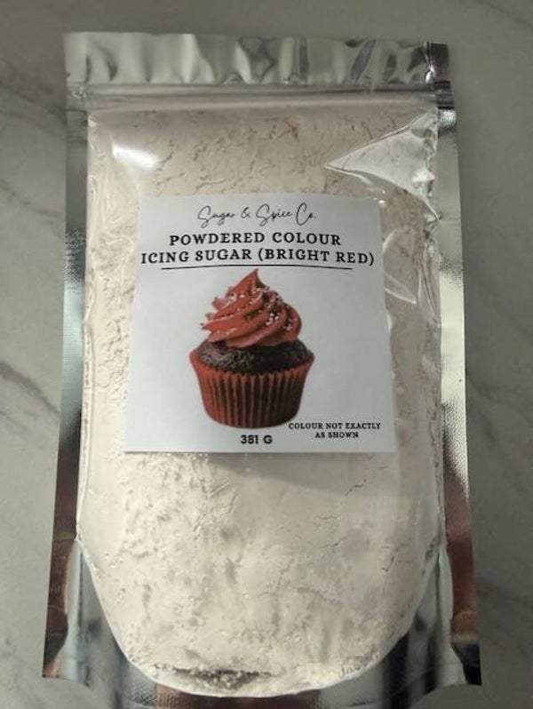 Bright Red Powdered Icing Colour