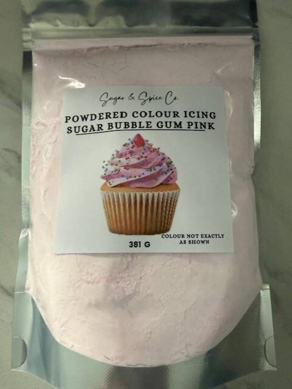Bubble Gum Pink Powdered Sugar Colour