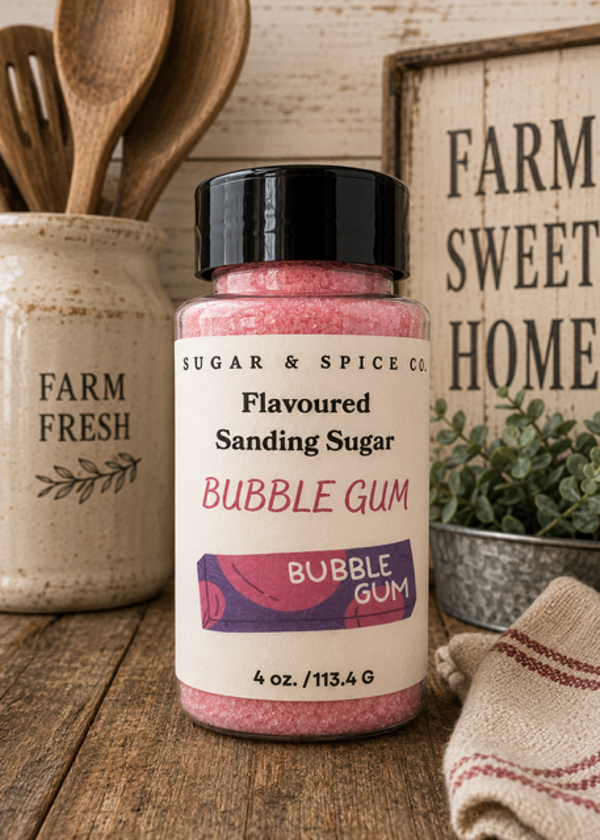 Bubble Gum Flavoured Sanding Sugar